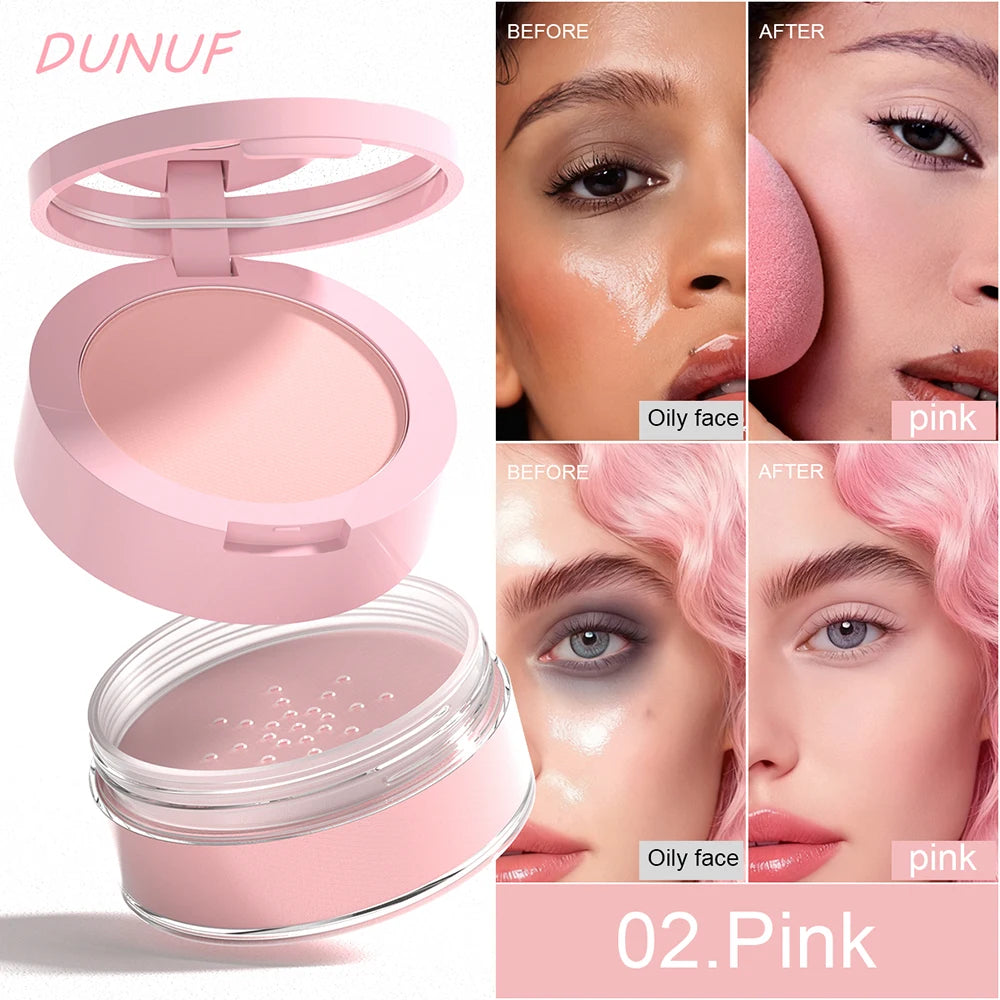 Oil Control Loose Powder Invisible Pores Matte Finish 2In1 Pressed Setting Powder Waterproof Smooth Face Under Eye Long Lasting - AliExpress 66