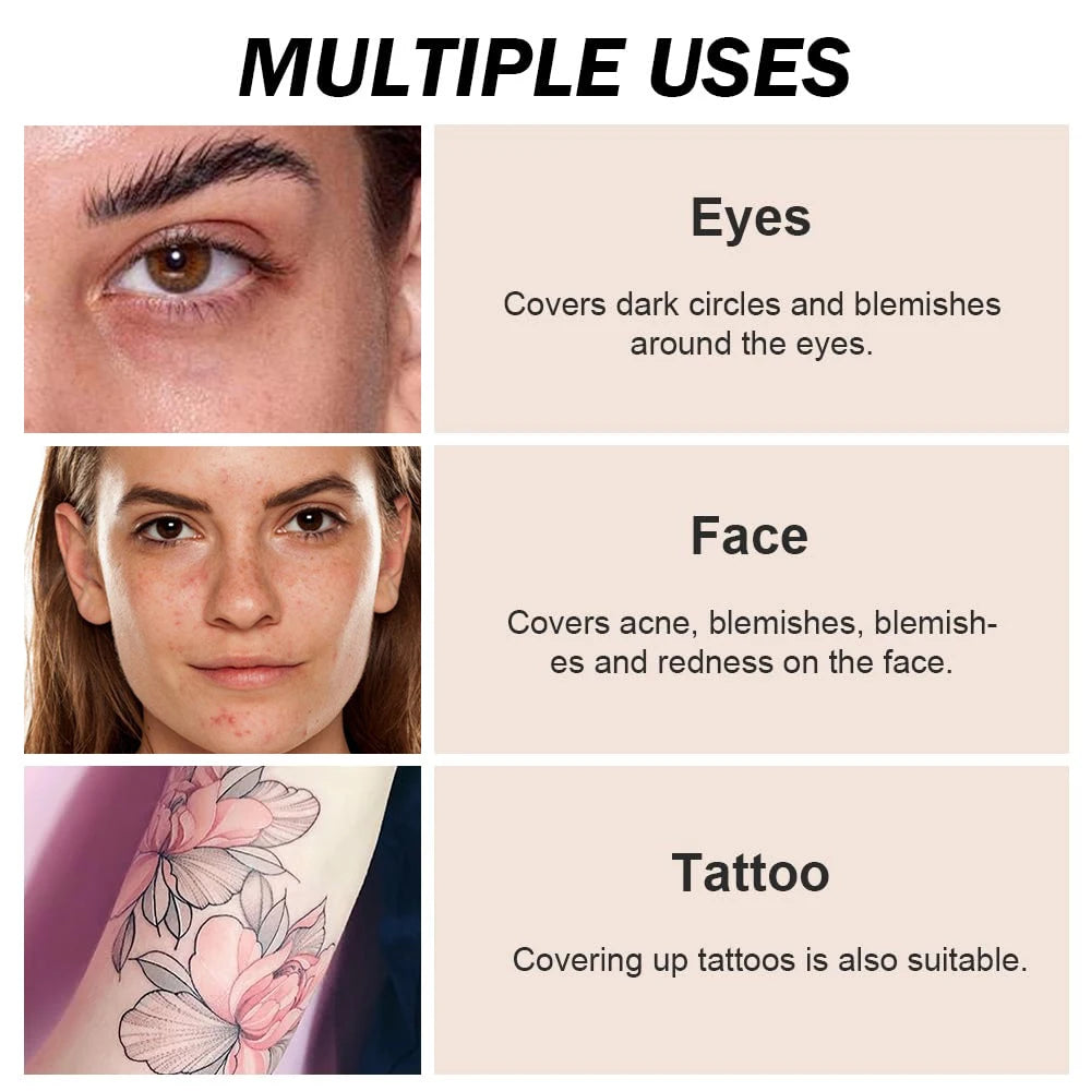 14 Color Concealer with a Flexible Concealer Moisturizing Liquid Foundation to Cover Dark Circles Tear Trough Nasolabial Folds a - AliExpress 66