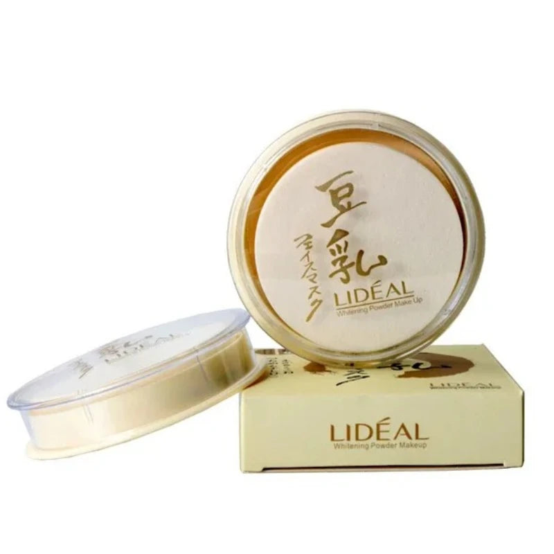 Long Lasting Waterproof Concealer Setting Powder, Moisturizing Sheer Finish Honey Powder, Wet and Dry Dual Use Face Makeup Press
