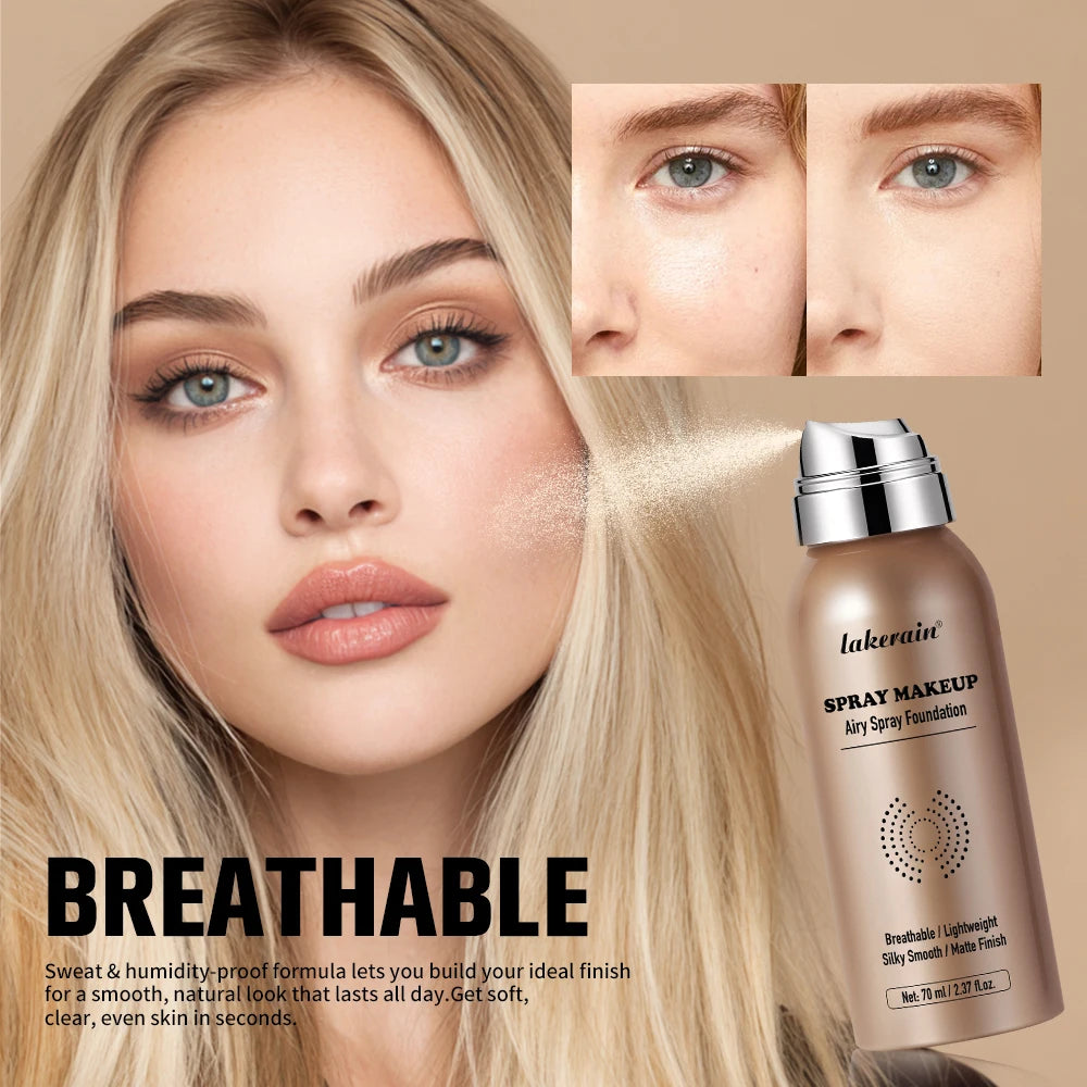 Foundation Spray Waterproof Magic AirbrushSilky Mist Lightweight Long Lasting Oil Control Higt Cover Matte Makeup Base Cosmetics - AliExpress 66