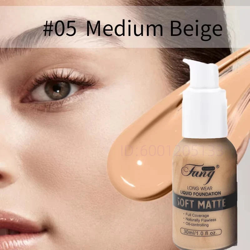 30ml Matte Liquid Foundation Oil Control Full Coverage