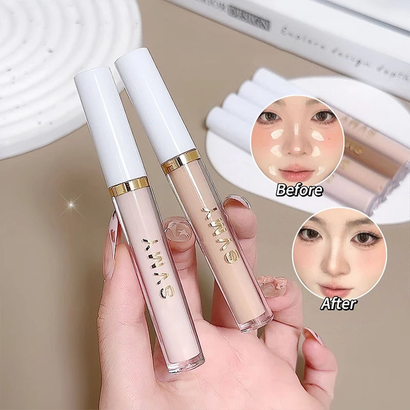 Ivory White Liquid Concealer Moisturizing Waterproof Brightening Concealer Cream Lasting Cover Spot Dark Circles Face Makeup - AliExpress 66