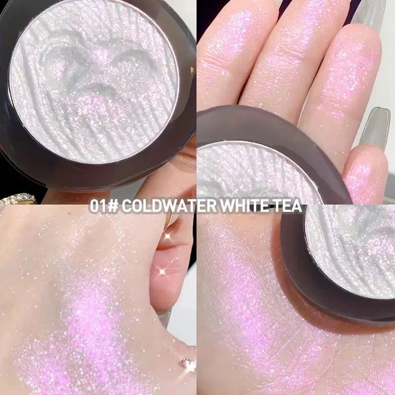 Potato Mud Texture Highlighter Makeup,Diamond Glitter Shimmer Pearlescent Portable Highlight Powder For Face Nose Eye Makeup - AliExpress 66