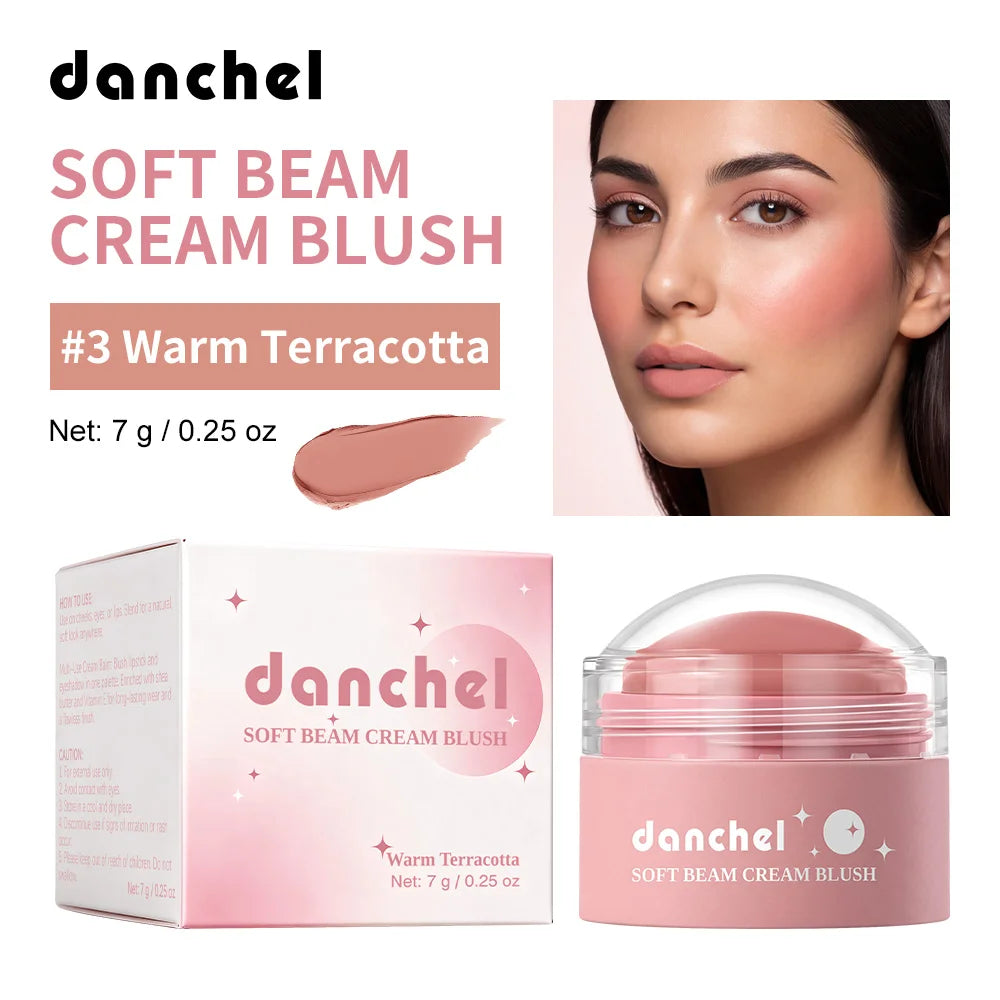 Soft Cream Blush Makeup Long-Wearing Smooth Creamy Texture Pigmented Multi-Use Blushes for Cheek Lips Eyes Cosmetics Natural Fin - AliExpress 66