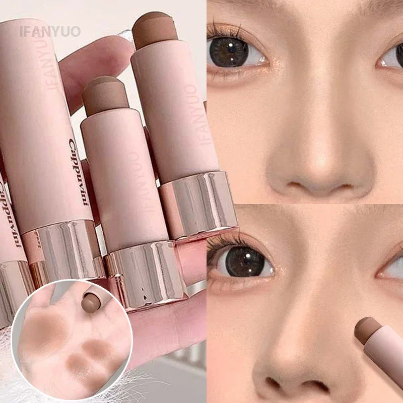 Gray Brown Bronzer Contouring Stick Waterproof Cream Texture Moisturizing Shadow Contouring Pen Face Concealer Cosmetics Makeup - AliExpress 66