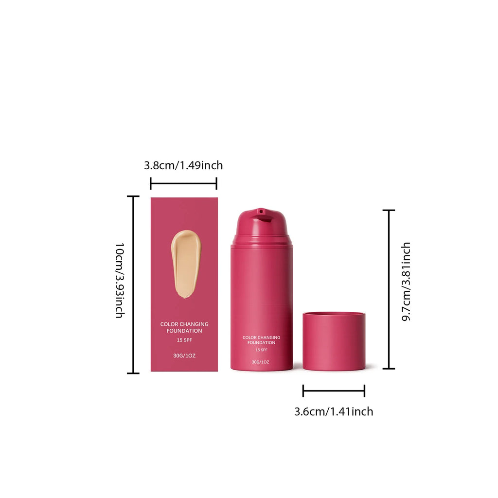 30G Face Color Changing Foundation Moisturizing Enhance Smoothness Improve Skin Texture Non-greasy Glowing Facial Foundation - AliExpress 66