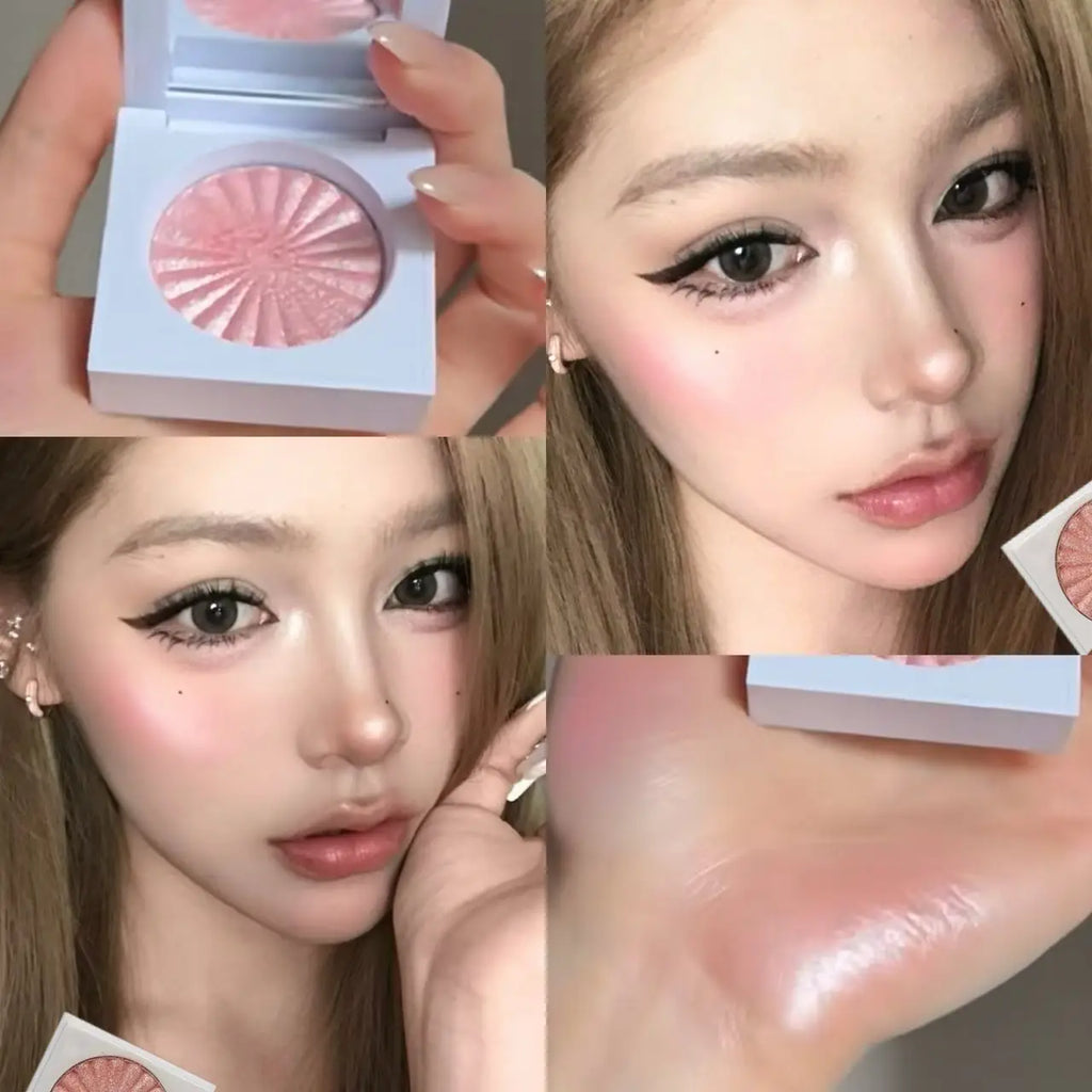 Soft Light Diamond Highlighter Shimmer Glow Face Illuminator Smooth Long Lasting Brightening Cheek Makeup Multiple Shades - AliExpress 66
