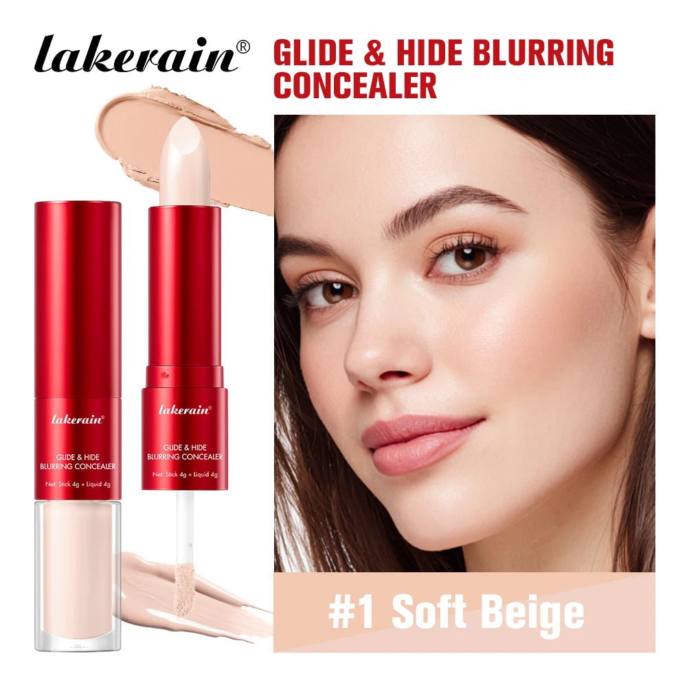 Lakerain 2 IN1 Concealer Fuzzy Stick Hydration Long Lasting Coverage Blemishes Conceals Dark Circles Liquid Concealer Cosmetics - AliExpress 66