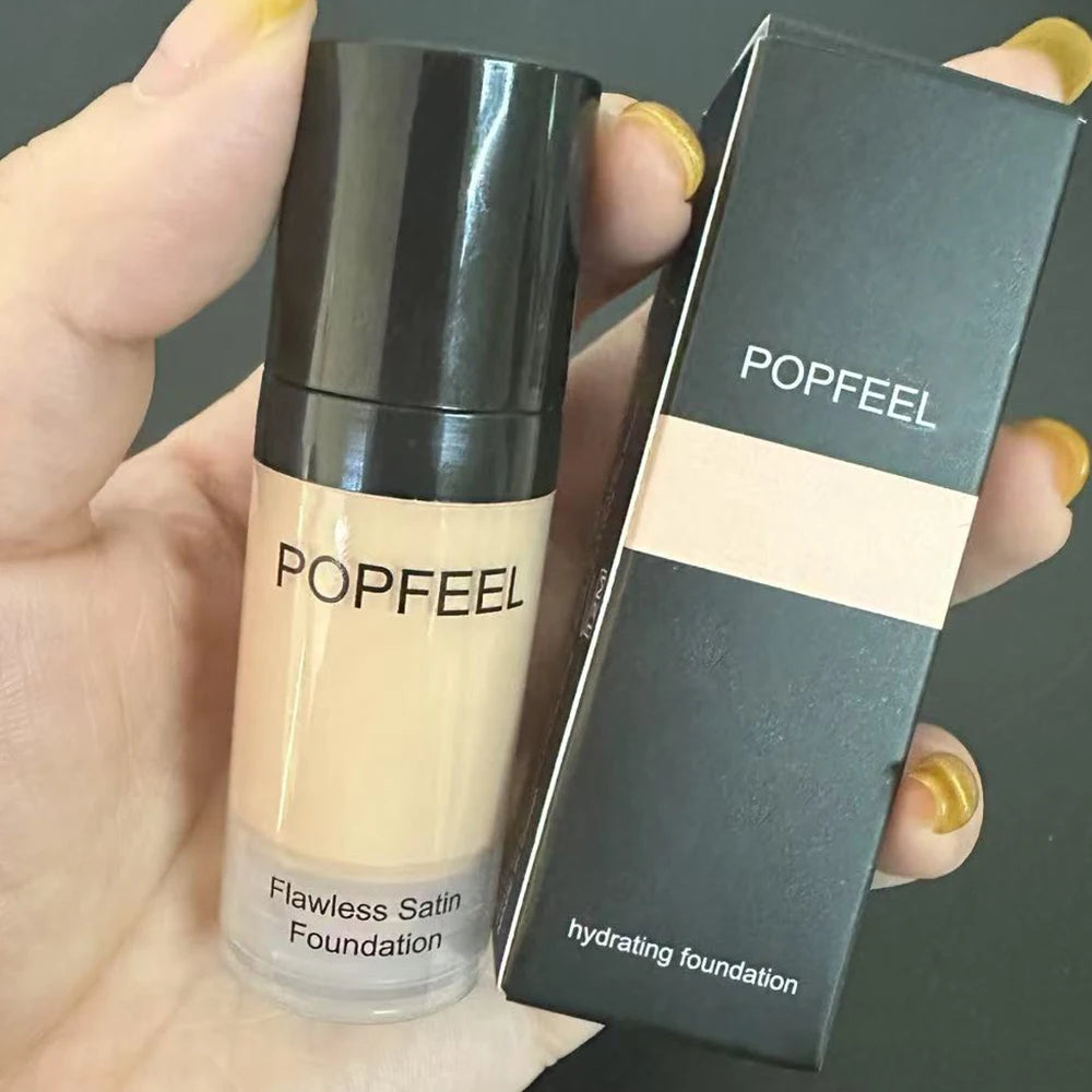 POPFEEL Flawless Satin Foundation, Full Coverage, Waterproof & Sweatproof, Long-Lasting for Perfect Base - AliExpress 66