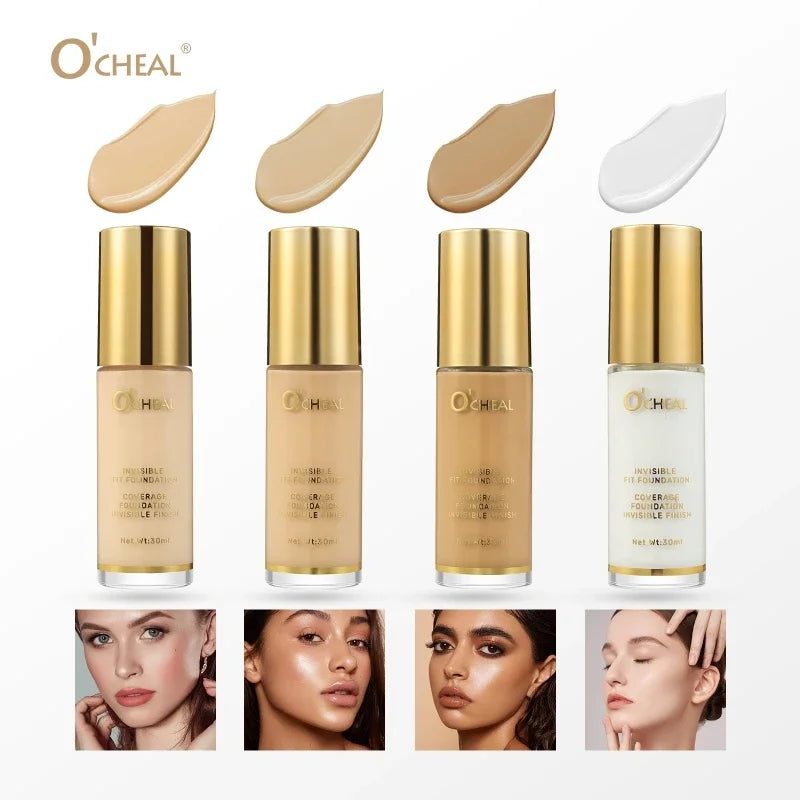 Waterproof Liquid Foundation Temperature Adjusting Oil Free Moisturizer Full Coverage Longwear Concealer Cream - AliExpress 66