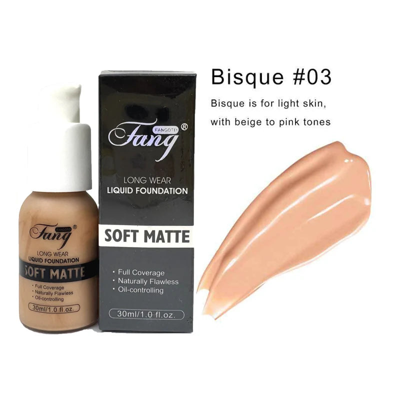 30ml Matte Liquid Foundation Oil Control Full Coverage