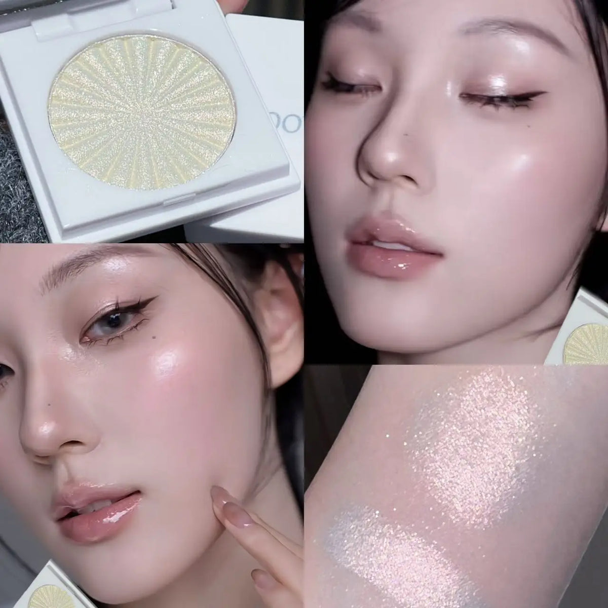 Soft Light Diamond Highlighter Shimmer Glow Face Illuminator Smooth Long Lasting Brightening Cheek Makeup Multiple Shades - AliExpress 66