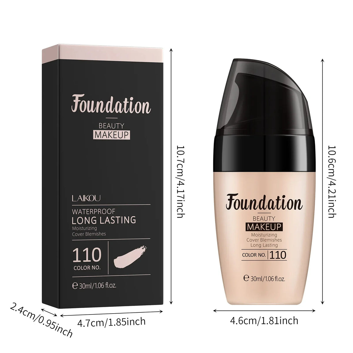 LAIKOU Long-Lasting Liquid Foundation Cream Waterproof Concealer Professional Matte Face Makeup Even Skin Tone Base Cosmetics - AliExpress 66
