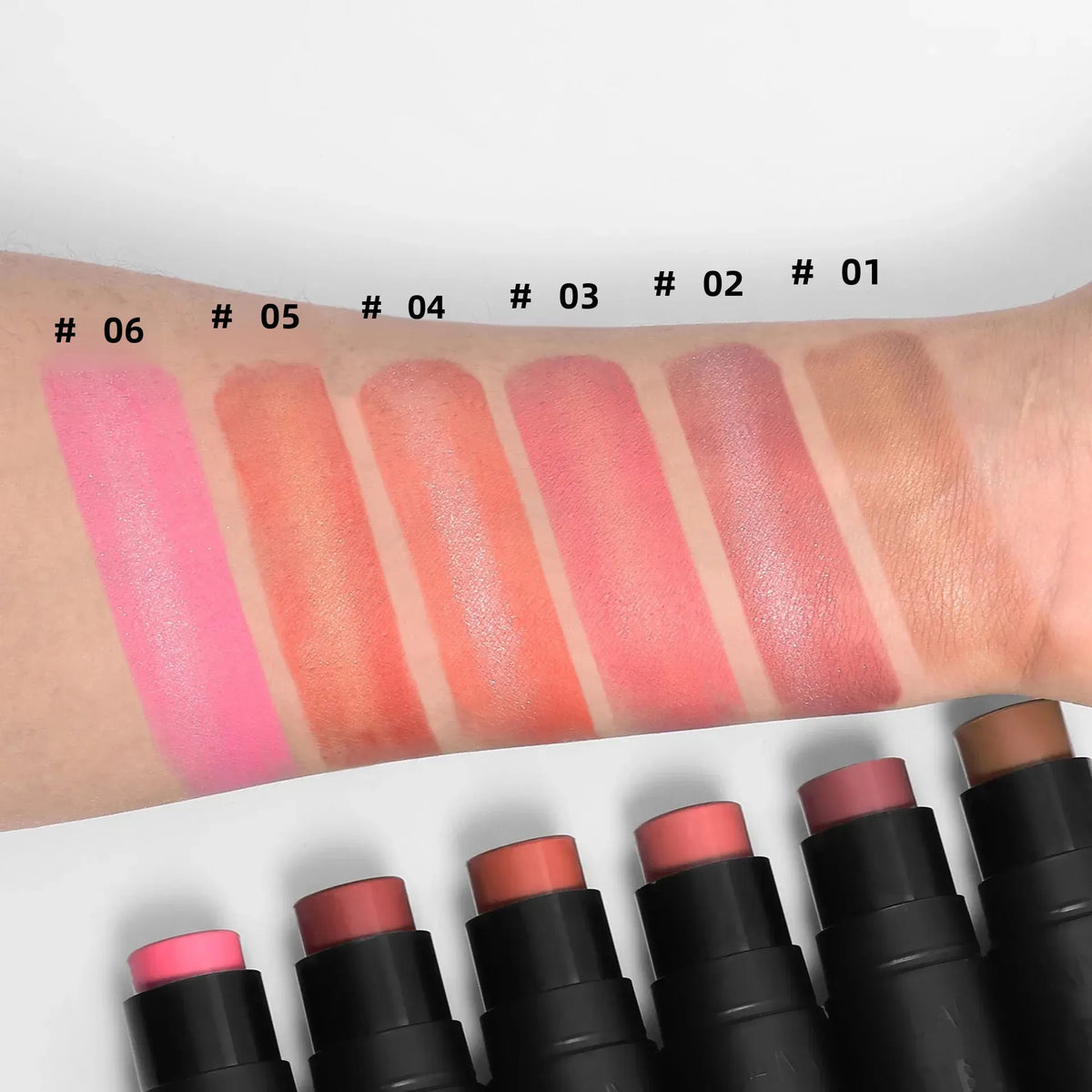Velvety Sandwich Blush Highlighter Stick - Long-Lasting Rouge Tint Cream Face Contour Stick for Cheeks Lips & Eyes Blend Well - AliExpress 66