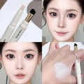 Dual-Ended Nose Shadow Contour Pen With Sumdge Brush Face Brightening Contouring Highlight Stick Cream-Textured Nose Shadow Pen