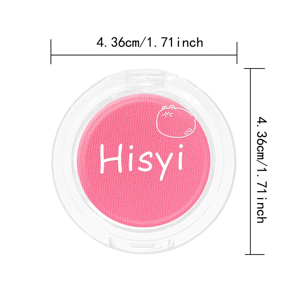 Daily single-color blush - Blush with a subtle wine-like sheen, fine glittering, natural color palette, pure makeup allure - AliExpress 66