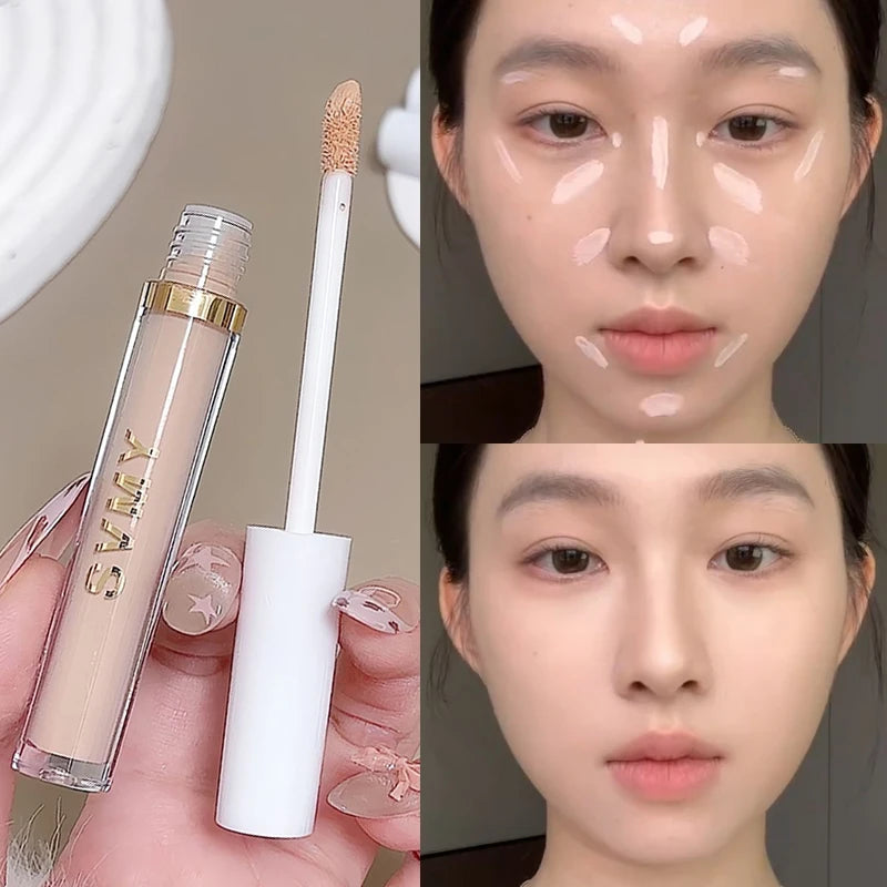 Ivory White Liquid Concealer Moisturizing Waterproof Brightening Concealer Cream Lasting Cover Spot Dark Circles Face Makeup - AliExpress 66