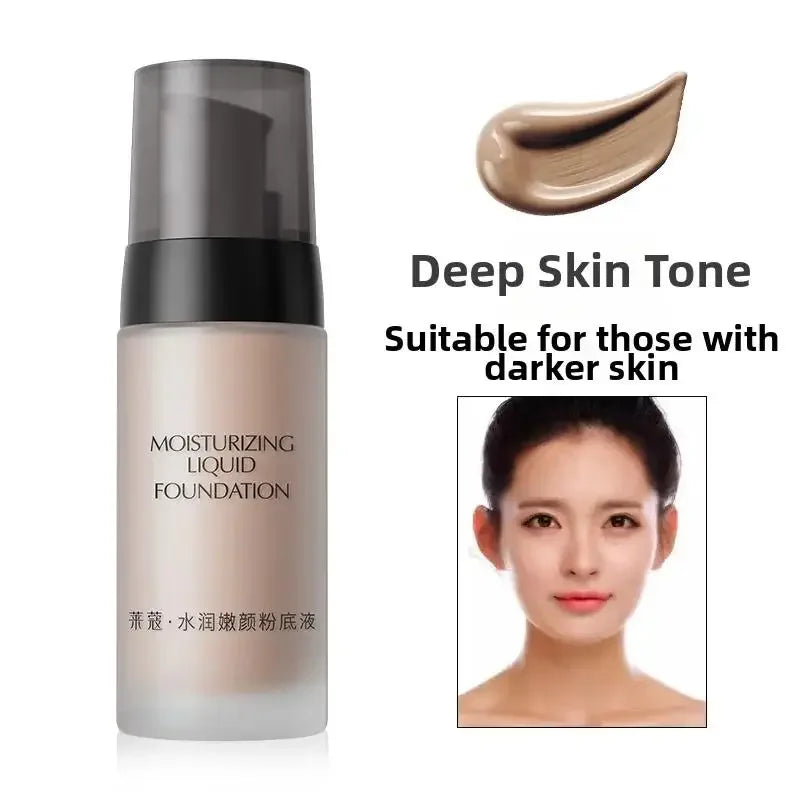 Long Lasting Oil Control Liquid Foundation Waterproof Brightening Concealer Natural Finish Moisturizing Professional Makeup