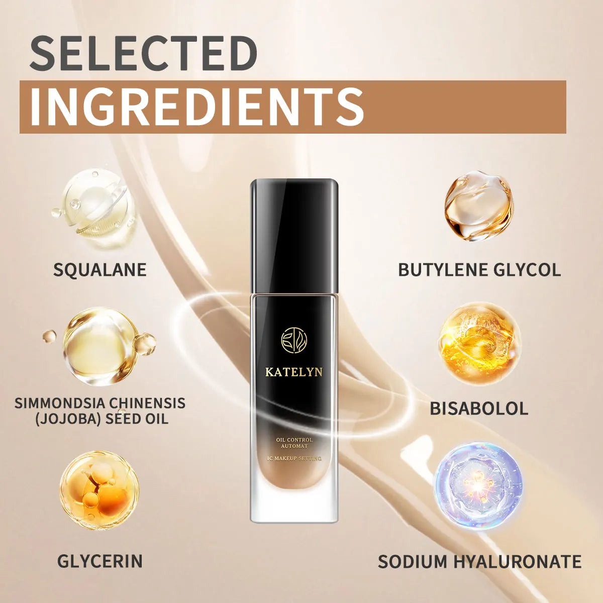 KATELYN Liquid Foundation Stay in Place Long Lasting Concealer Foundation Make-up Oil Control Moisturizing Facial Makeup - AliExpress 66