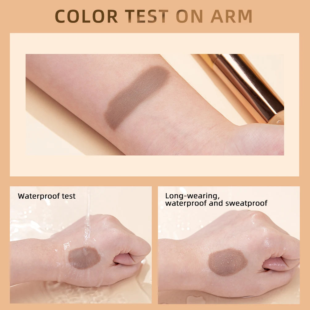 QIBEST Liquid Blusher Eyeshadow Cheeks Makeup With Cushion Applicator Lightweight Soft Maquiagem Smooth Cute Highlight Contour