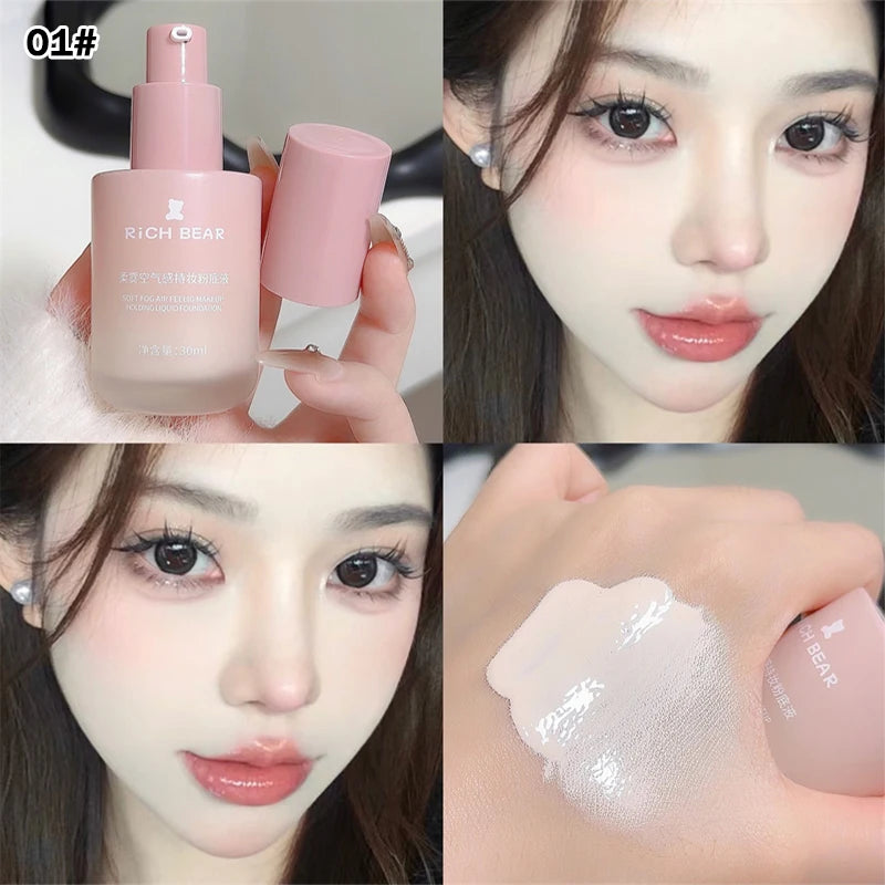 Richbear Airy Matte Foundation Hydrating Waterproof Sweatproof Oil Control Concealing Natural Luminous Holiday Gift - AliExpress 66