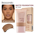 Matte Foundation Natural Coverage Smooth Skin-Friendly Deep Skin-Nourishing Long-Lasting & Waterproof Gentle Cares Foundation