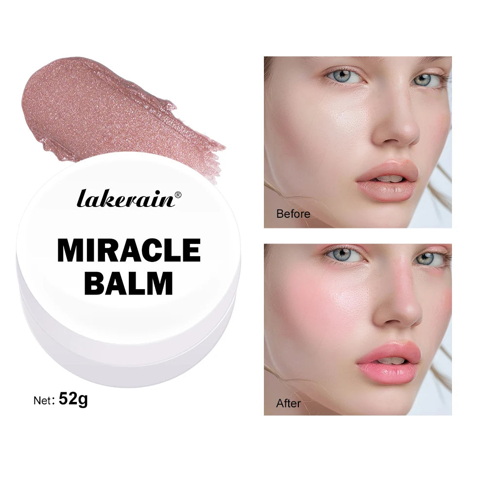 Miracle Balm Multi Glow Balm Cream Blush for Cheeks Blush Balm Face Makeup Radiant Finish Hydrating Creamy Lightweight Cosmetic - AliExpress 66