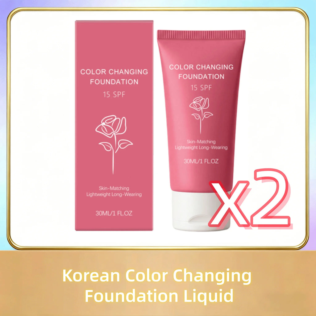 Korean Color Changing Foundation Liquid Automatically Adjusting Skin Tone Conceal Facial Skin Fine Flaw Daily Facial Makeup Base - AliExpress 66