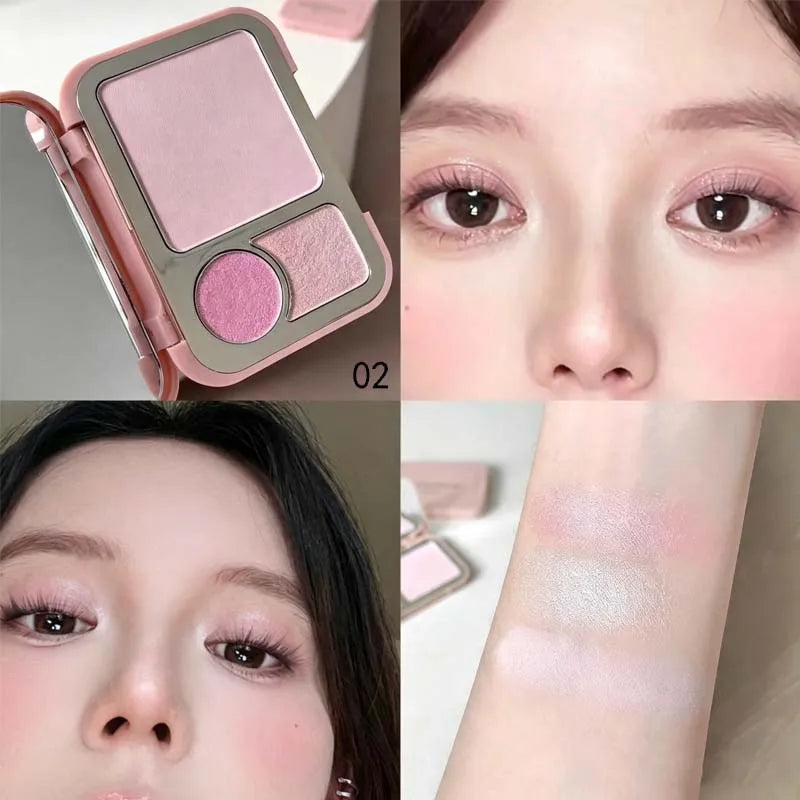 Smooth Mashed Potato Pearlescent Highlighters Makeup Highgloss Bronzers Long Lasting Waterproof Face Contour Brighten Cosmetics - AliExpress 66