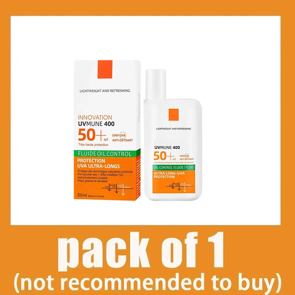 SPF50+ Sunscreen Lotion Lightweight Non-Greasy UV Protection Face Body Sunscreen Lasting Moisturizing Refreshing Sunburn Defense