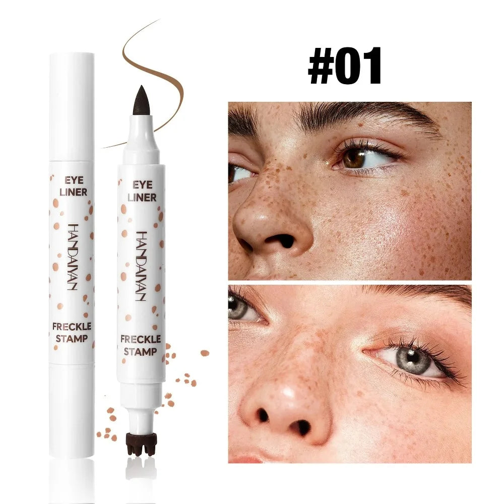 Facial Freckle Stamp Pencil,Natural Makeup for Freckles,Dark Spots, Moles,Waterproof,not easy to fade Concealer,Feminine Contour