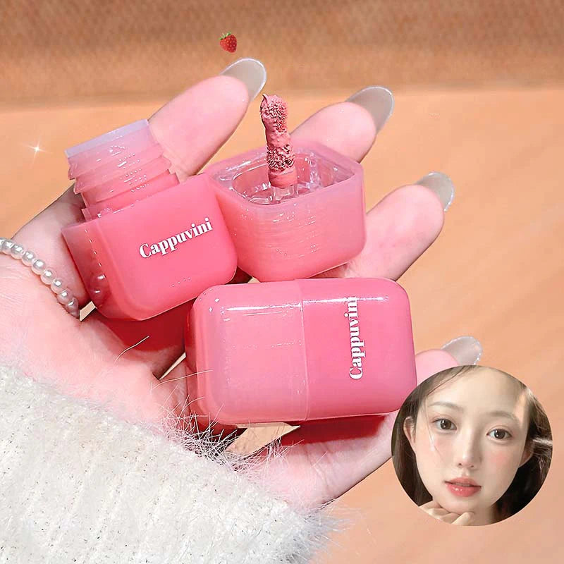 Mini Mirror Moisturizing Monochrome Liquid Blusher Brighten Natural Rouge Face Makeup Peach Blush Liquid Lip & Cheek Dual-use - AliExpress 66
