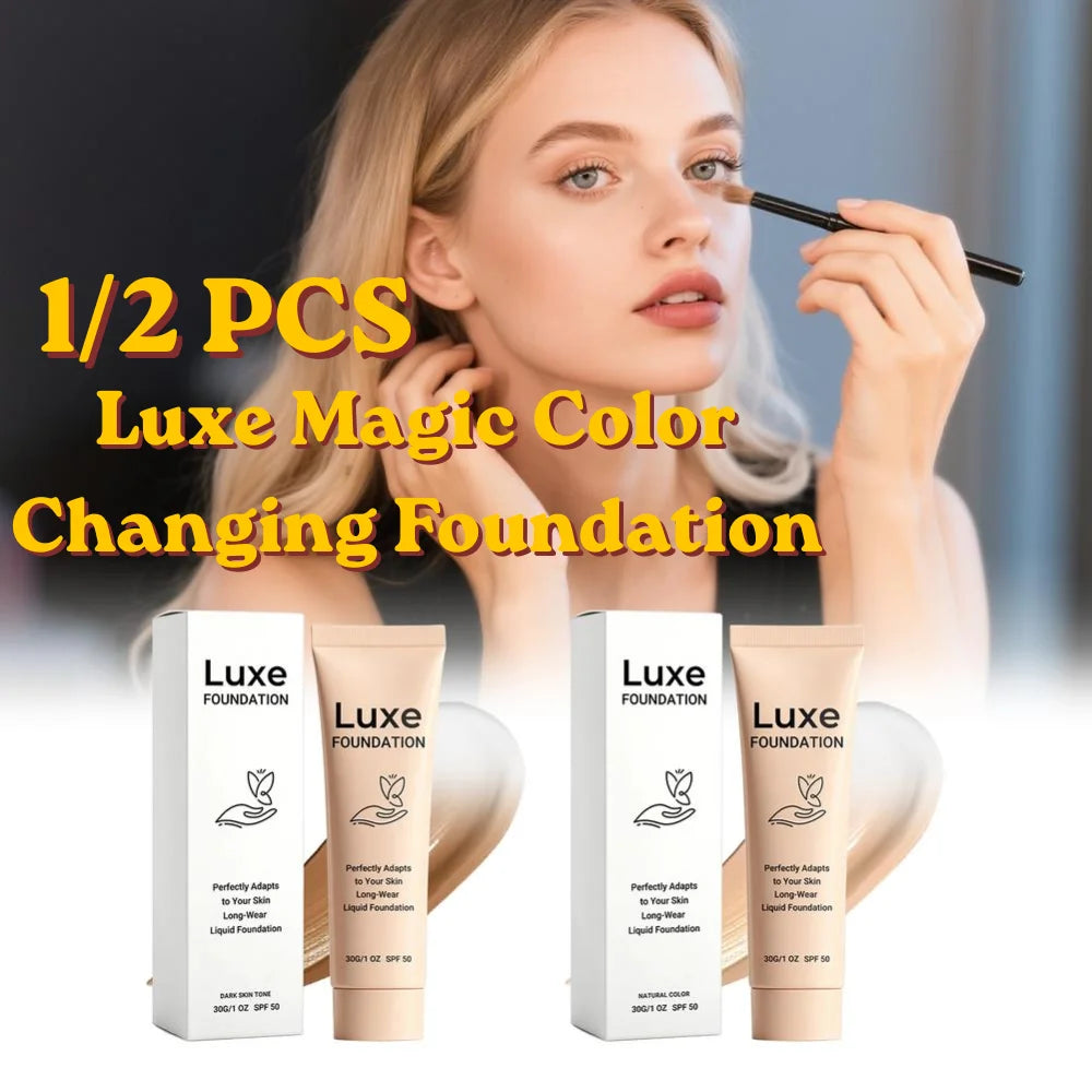 Luxe Magic Color Changing Foundation Waterproof Sweatproof Natural Coverage Non-Fade Long Lasting Moisturizing Cream - AliExpress 66