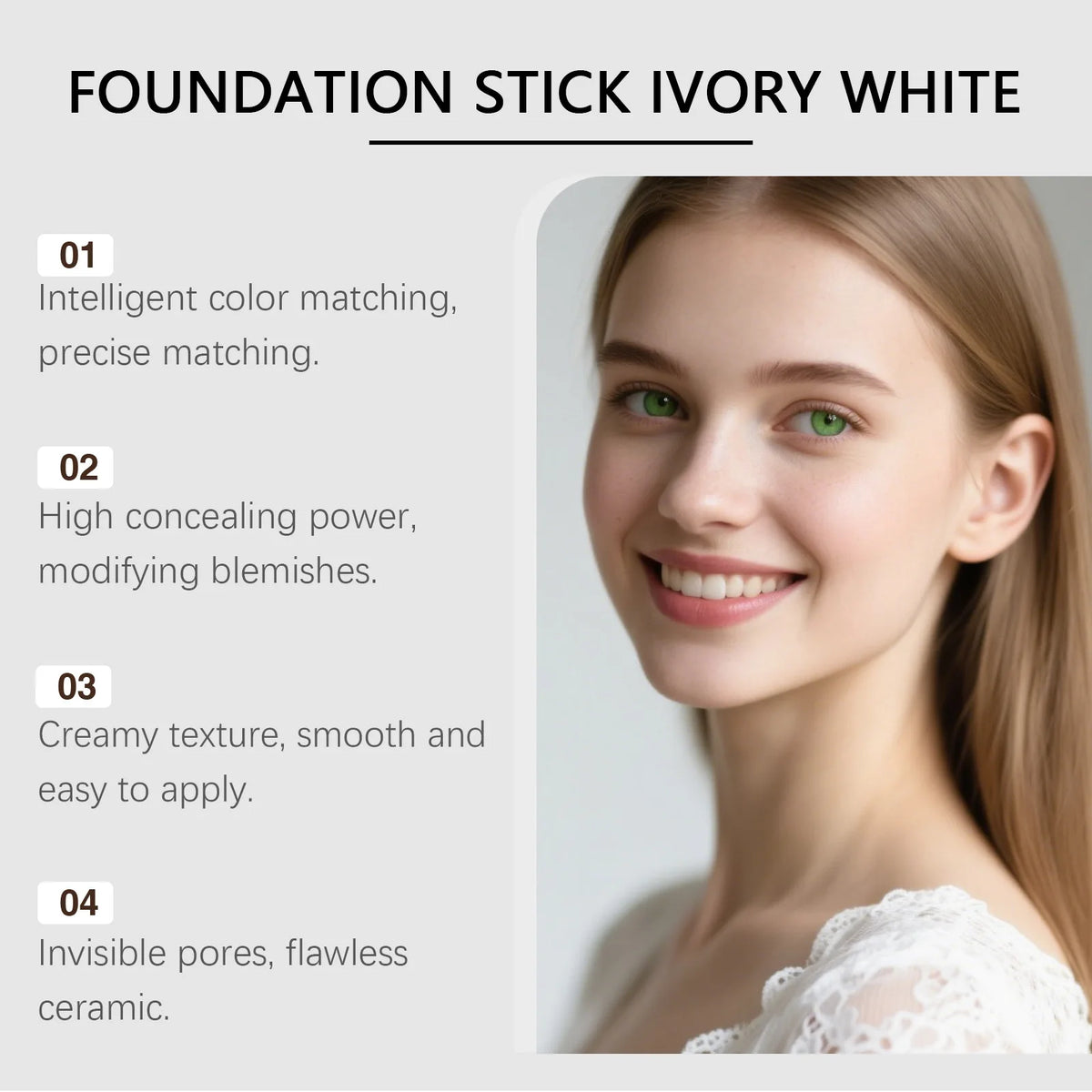 2-In-1 Color-Changing Foundation Lightening Coverage Concealer Matter Brightening Moisturizing For Skin Care Clear Natural 13g - AliExpress 66