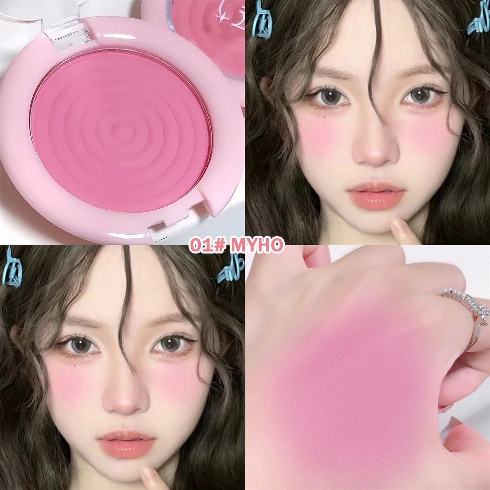 Monochrome Milk Peach Face Blush Pallete Mineral Pigment Cheek Blusher Powder Makeup Professional Contour Shadow Pink Blusher - AliExpress 66