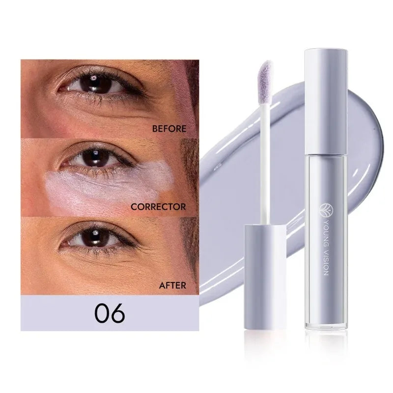 Orange Liquid Concealer Colorful Foundation Primer Base Facial Repair Dark Circles Corrector Skin Tone Purple Brighten Concealer
