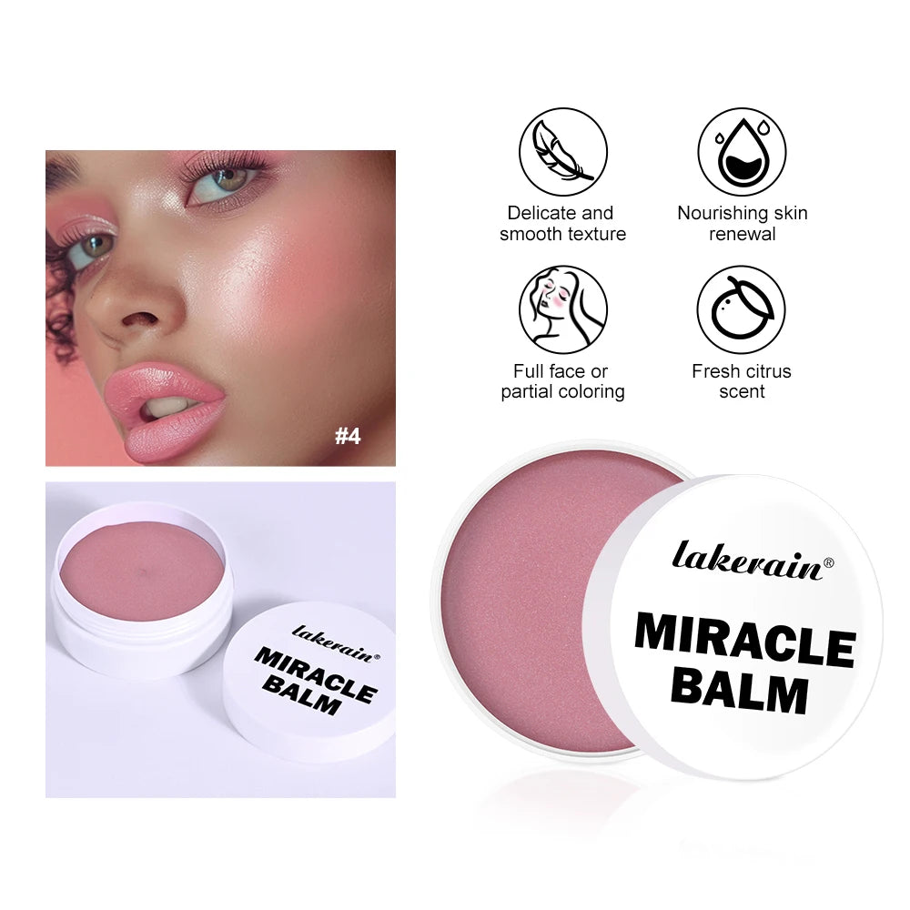 Miracle Balm Multi Glow Balm Cream Blush for Cheeks Blush Balm Face Makeup Radiant Finish Hydrating Creamy Lightweight Cosmetic - AliExpress 66