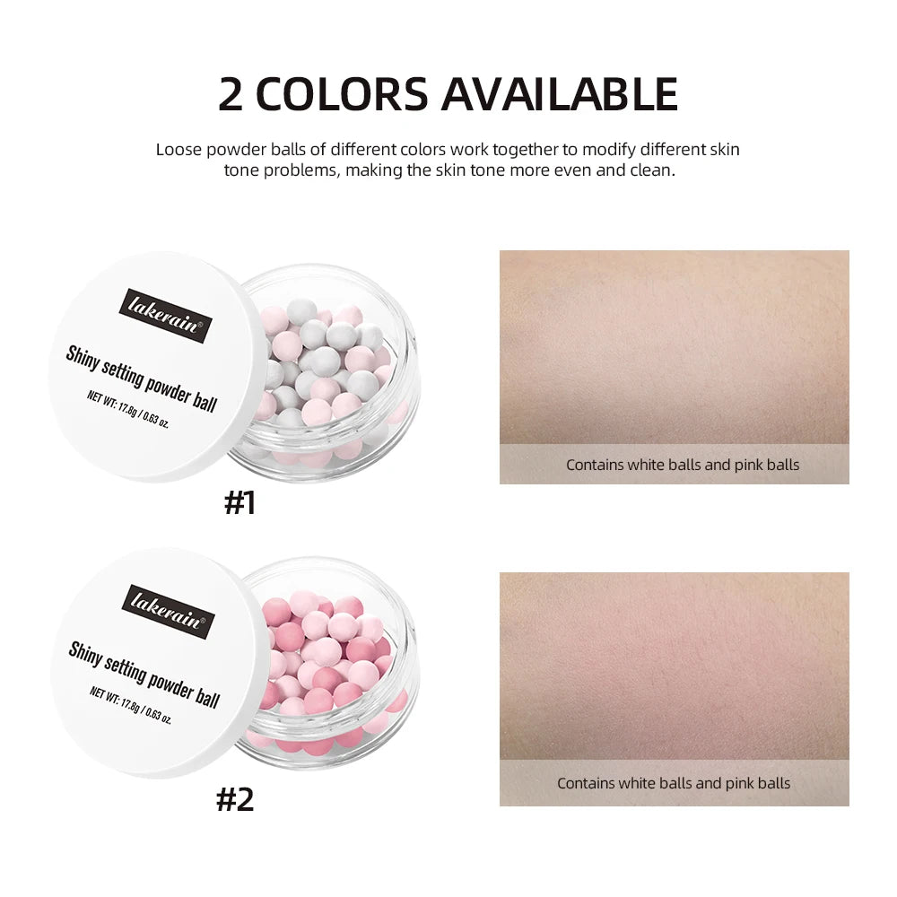 Pearl Ball Setting Powder Ball Face Ball Powder Matte Translucent Setting Powder Cosmetics Oil-control Velvety Lasting Makeup - AliExpress 66
