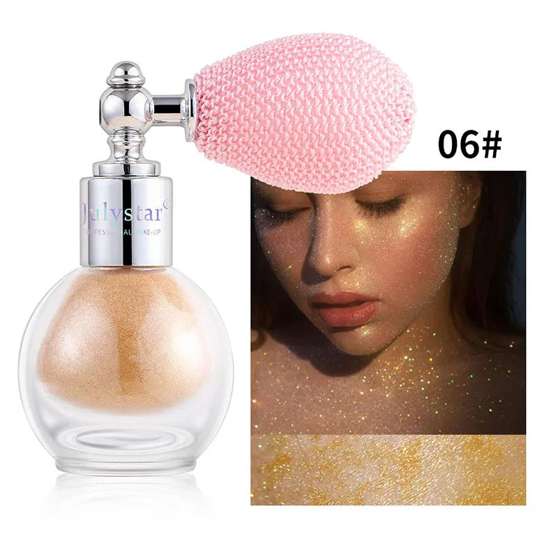 Diamond High Gloss Glitter Spray Highlighter Powder Brighten Polarization Fairy Powder Face Body Illuminator Makeup Cosmetics - AliExpress 66