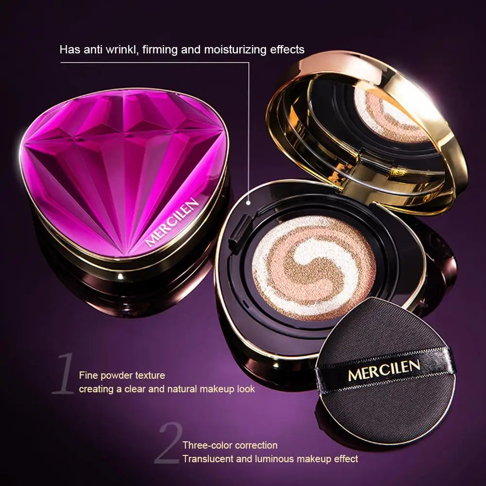 1/2PCS 3 Colors Air Cushion Plant Nourishing Skin Concealer Oil Control Moisturizing Foundation Isolating Cream Beauty Shrink Po - AliExpress 66