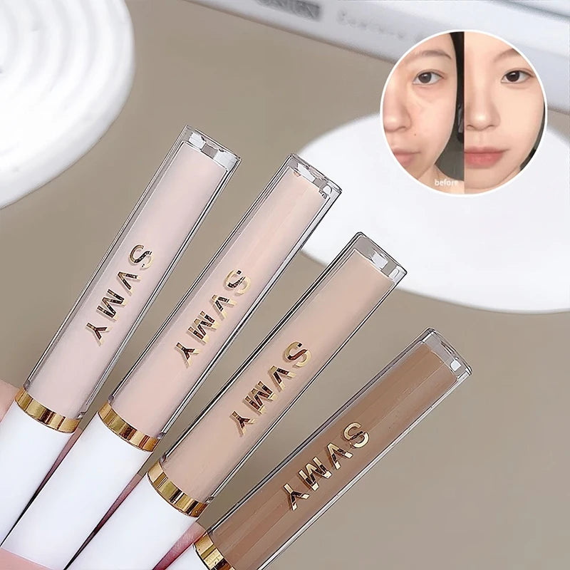 Ivory White Liquid Concealer Moisturizing Waterproof Brightening Concealer Cream Lasting Cover Spot Dark Circles Face Makeup - AliExpress 66