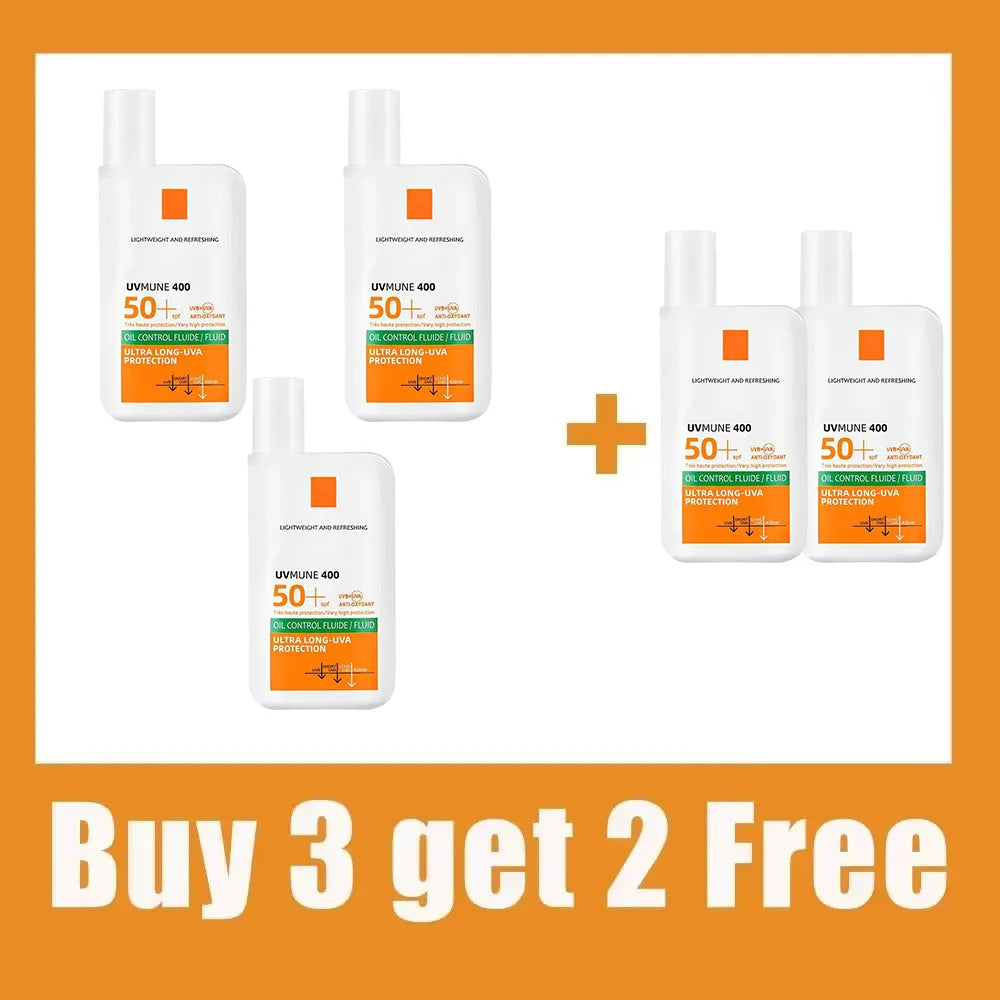 SPF50+ Sunscreen Lotion Lightweight Non-Greasy UV Protection Face Body Sunscreen Lasting Moisturizing Refreshing Sunburn Defense