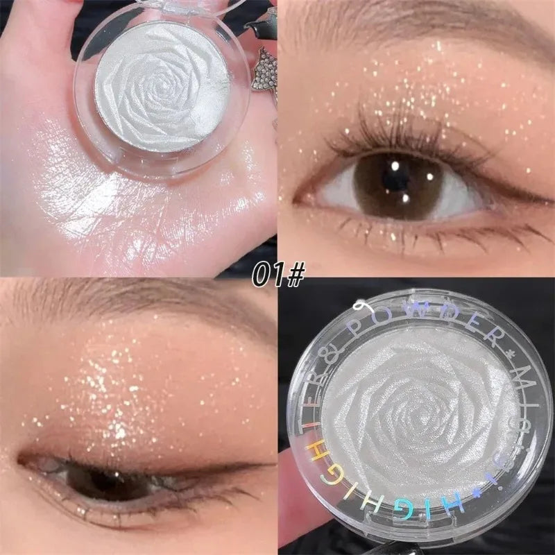 3D Rose Diamond Highlighter Powder Palette Glitter Brighten Makeup Bronzer Shimmer Luxury High Gloss Glow Face Contour Cosmetics - AliExpress 66