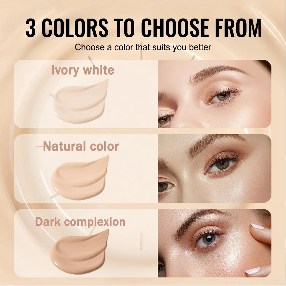 Mushroom Head Air Cushion BB Cream, Moisturizing Concealer Foundation, Brightening Natural Nude Makeup with Mushroom Puff - AliExpress 66