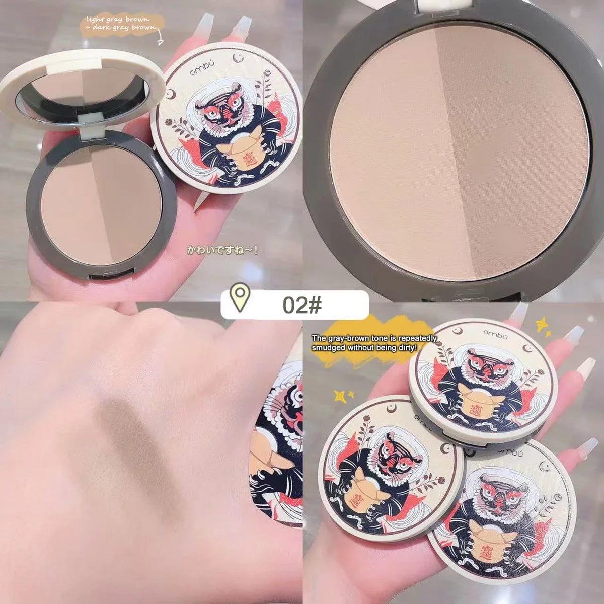 2/3 Color Bronzer Highlighter Palette Face Matte Brown Coffee Contour Shadow Powder Rose Pink Blush Highgloss Illuminator Makeup - AliExpress 66