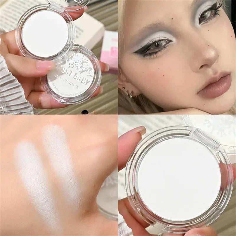 Beige White Highlighter Palette Single Matte Face Nose Brighten Contour Makeup High Gloss Eye Shadow Lying Silkworm Rouge Powder - AliExpress 66