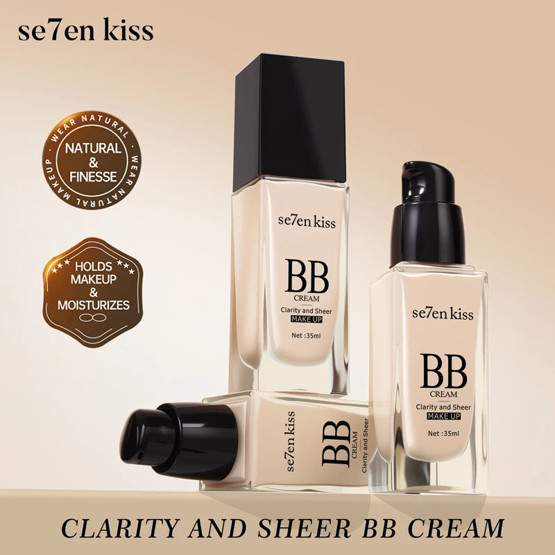 BB Cream Concealer Long-Lasting Makeup, Waterproof and Sweatproof, Brightens Skin Tone, Liquid Foundation - AliExpress 66