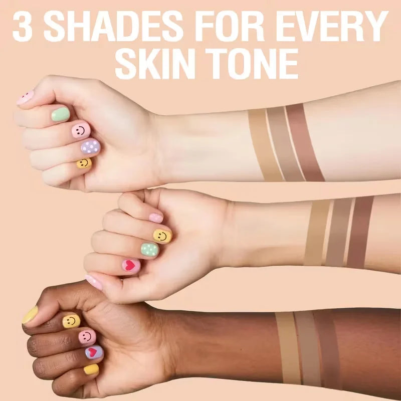 Tri-Color Multi-Functional Face Brightening Contour Stick Contouring &Brightening Skin-Perfecting Stick Waterproof Concealer Pen - AliExpress 66