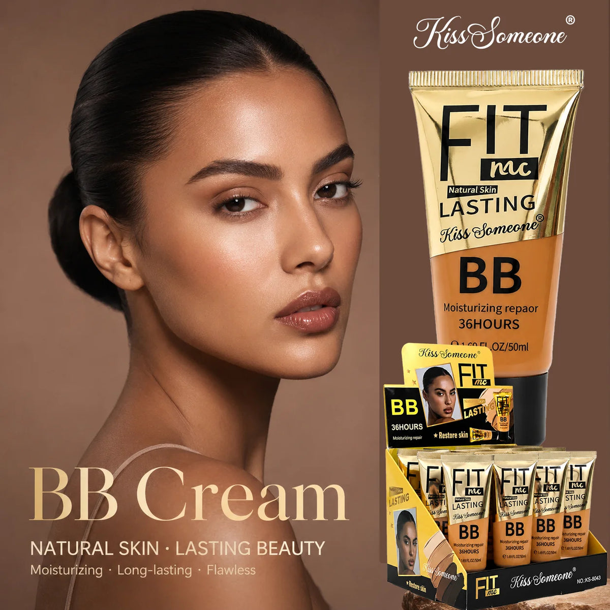 3pcs/1set Long lasting concealing, waterproof and moisturizing bb cream, liquid foundation, concealer, liquid foundation - AliExpress 66
