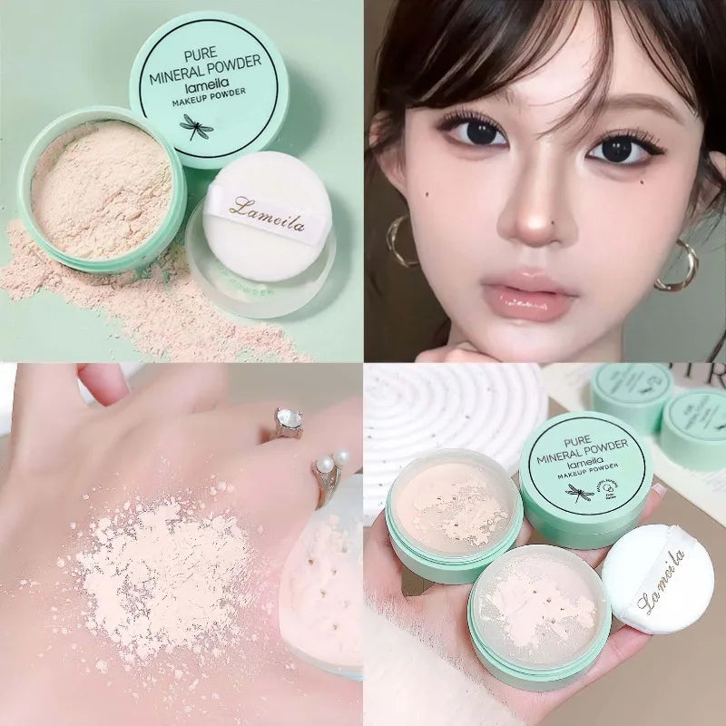 3 Colors Makeup Loose Powder Professional Oil-control Waterproof Natural Face Finishing Powder Long Lasting Matte Setting Powder - AliExpress 66